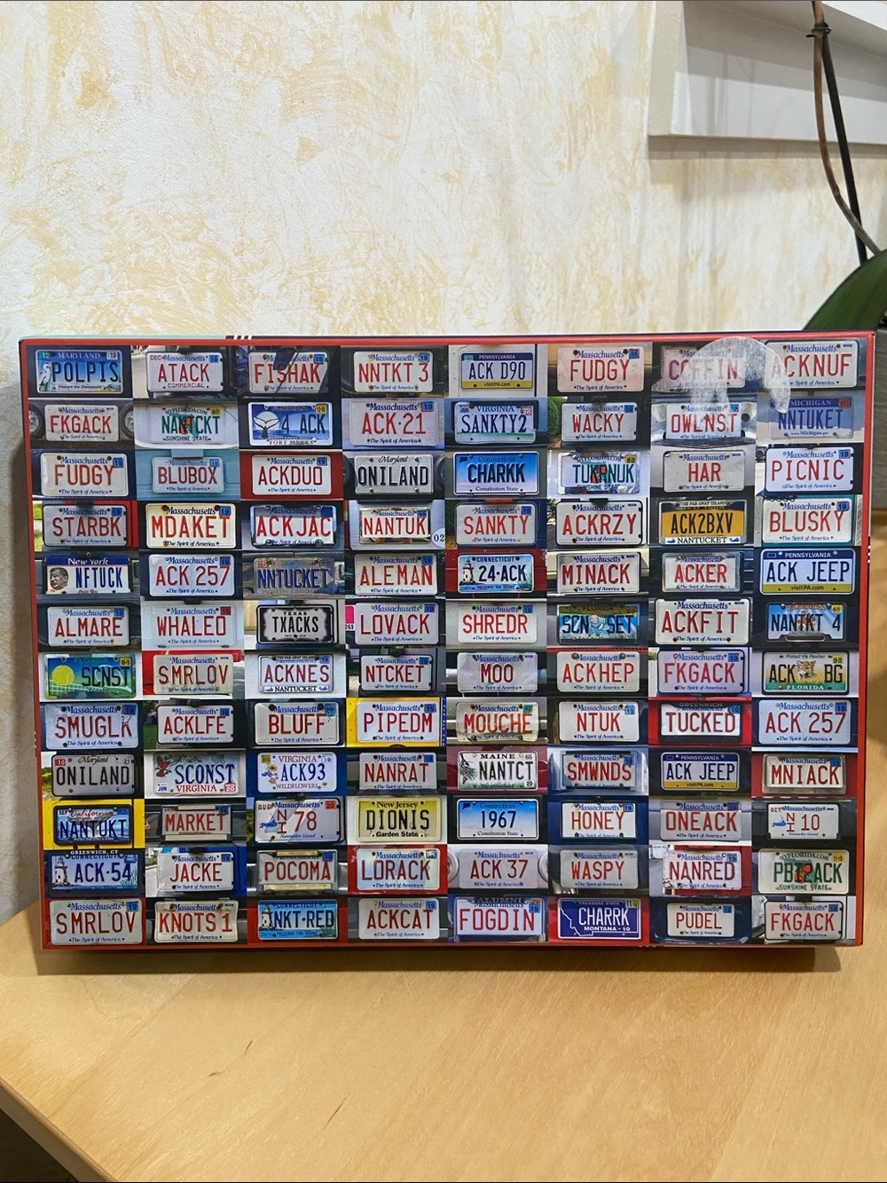Galison Nantucket License Plates - 1000 Piece Puzzle